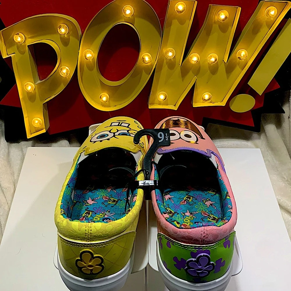 Nickelodeon SpongeBob Women’s Slip-on Sneakers Size 9.5 New WITHOUT Tags